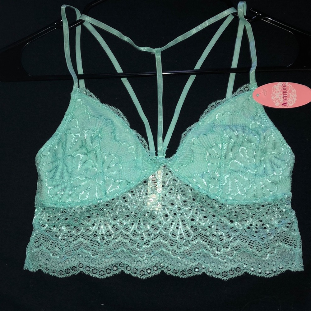 light blue lacy bralette